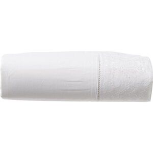 Christy of England Chantilly Embroidered King Flat Sheet